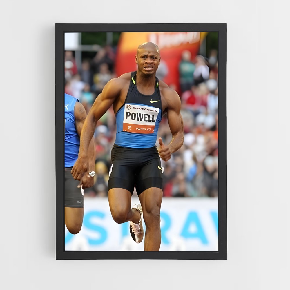 Poster Course d'Asafa – affiche Athlétisme (vue 2)